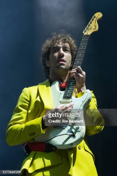 Guitarist Albert Hammond Jr of The Strokes performs live on stage during Ohana Festival at Doheny State Beach on September 27, 2019 in Dana Point,...