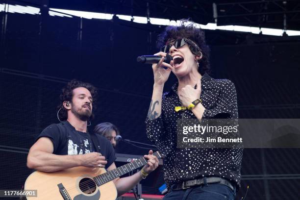 Singer songwriter LP performs live on stage during Ohana Festival at Doheny State Beach on September 27, 2019 in Dana Point, California.