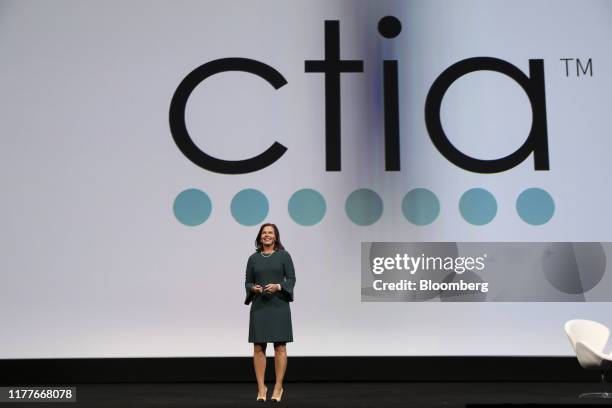 Meredith Attwell Baker, chief executive officer of Cellular Telecommunications Industry Association , speaks during the Mobile World Congress...