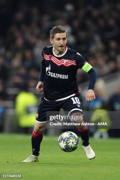 Marko Marin of Crvena Zvezda during the UEFA Champions League group B match between Tottenham Hotspur and Crvena Zvezda at Tottenham Hotspur Stadium...