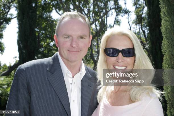 Greg Jordan and Danica Perez during Kai Milla Fashion Show Hosted by Greg Jordan at Private Residence in Beverly Hills, California, United States.