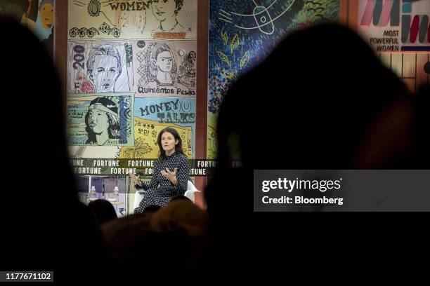 Michelle Zatlyn, co-founder and chief operating officer of Cloudflare Inc., speaks during the Fortune's Most Powerful Women Summit in Washington,...