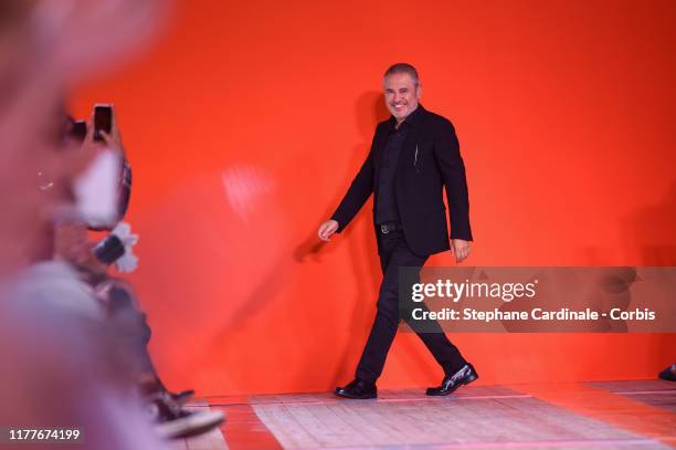 Designer Elie Saab at the Elie Saab Womenswear Spring/Summer 2020 show as part of Paris Fashion Week on September 28, 2019 in Paris, France.