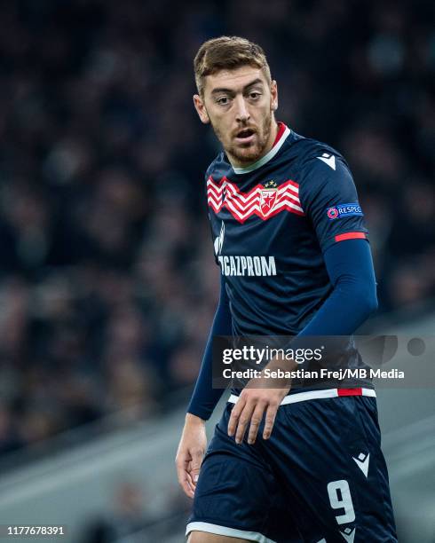 Milan Pavkov of Crvena Zvezda looks dejected during the UEFA News Photo  - Getty Images