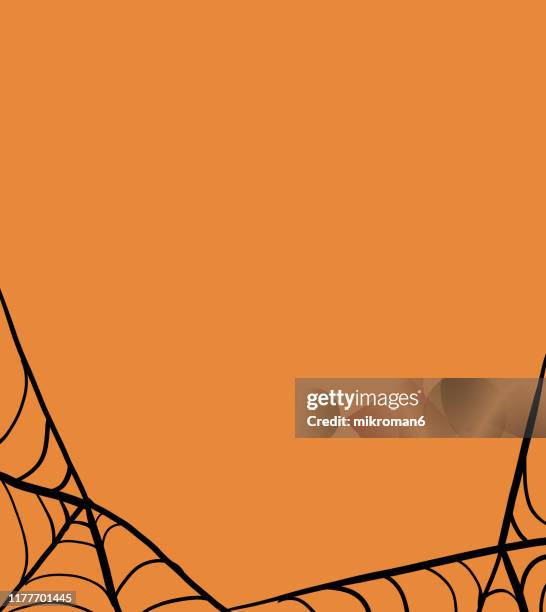 halloween illustration of cobweb - fear illustration stock pictures, royalty-free photos & images