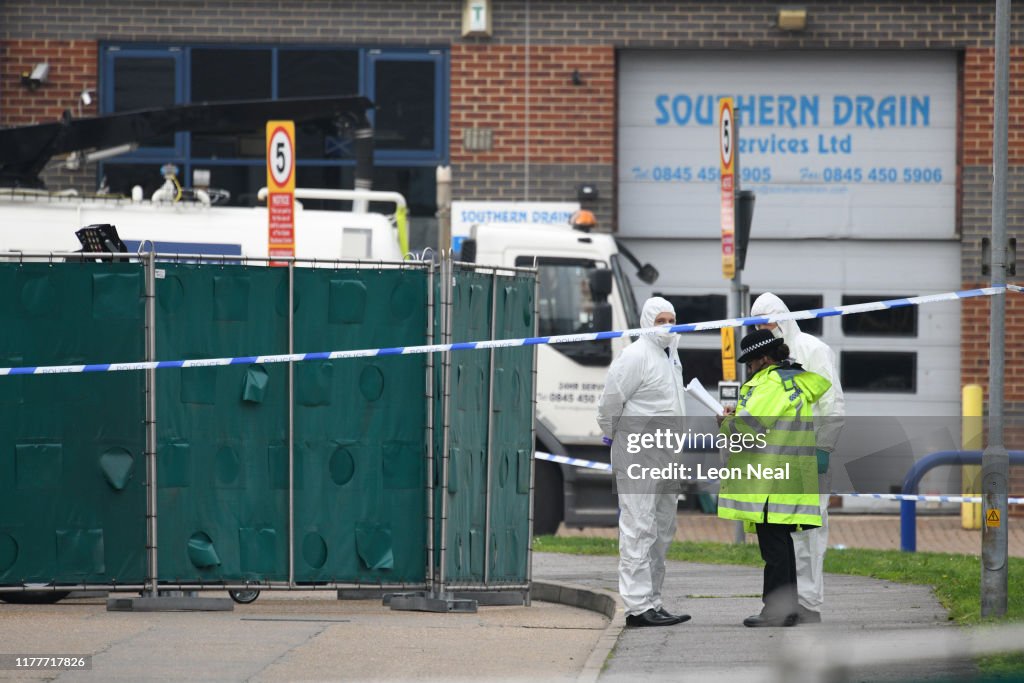 39 Bodies Discovered In Lorry In Thurrock