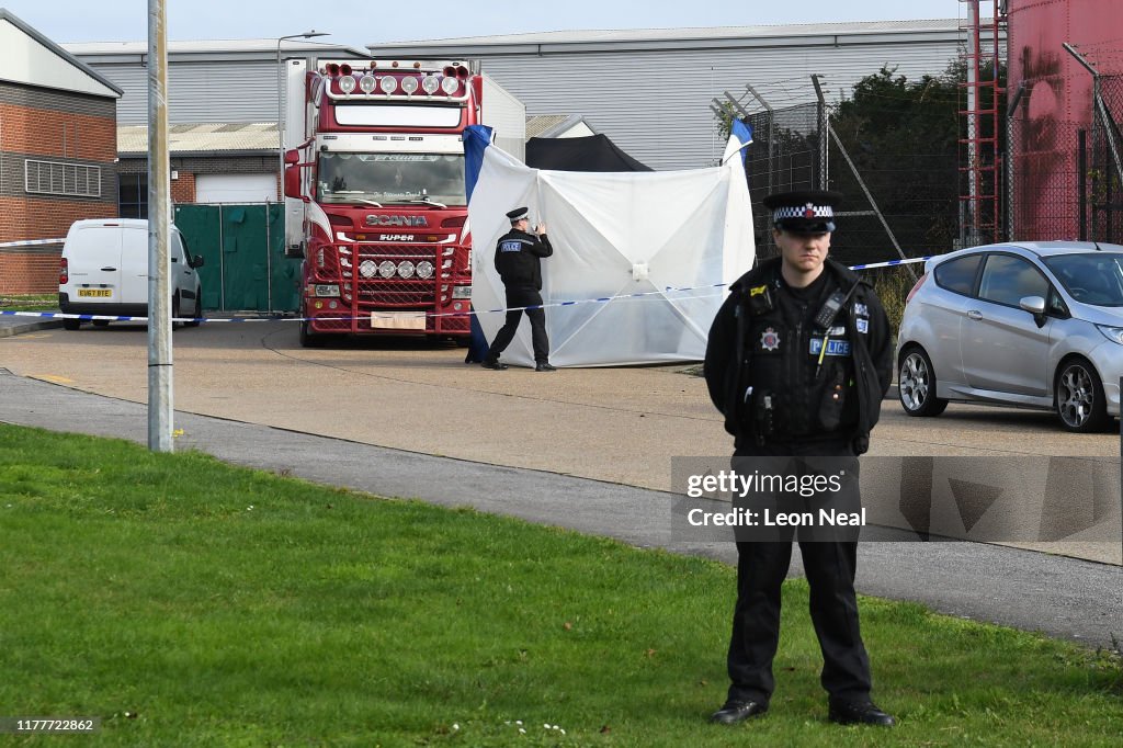 39 Bodies Discovered In Lorry In Thurrock