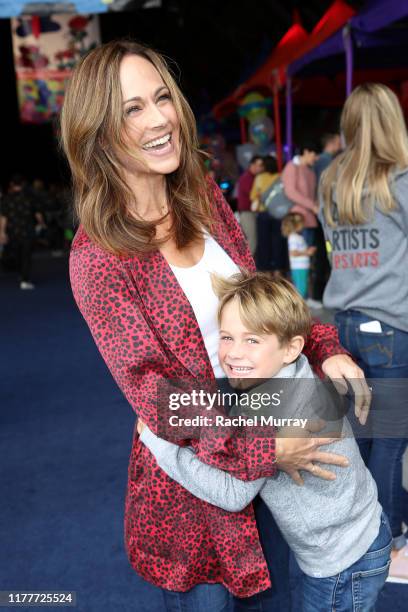Nikki DeLoach and William Hudson Goodell attend P.S. ARTS Express Yourself 2019 at The Barker Hanger on September 28, 2019 in Santa Monica,...