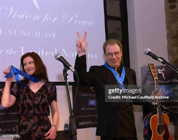 Annette O'Toole and Michael McKean during Global Vision for Peace and The United Nations Launch Artists for The United Nations at Lloyd Wright Sowden...