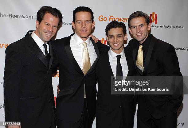 Steve Gouveia, Christian Hoff, Michael Longoria, and Daniel Reichard of "The Jersey Boys"