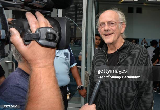 Christopher Lloyd arrives at NostalgiaCon '80s at Anaheim Convention Center on September 28, 2019 in Anaheim, California.