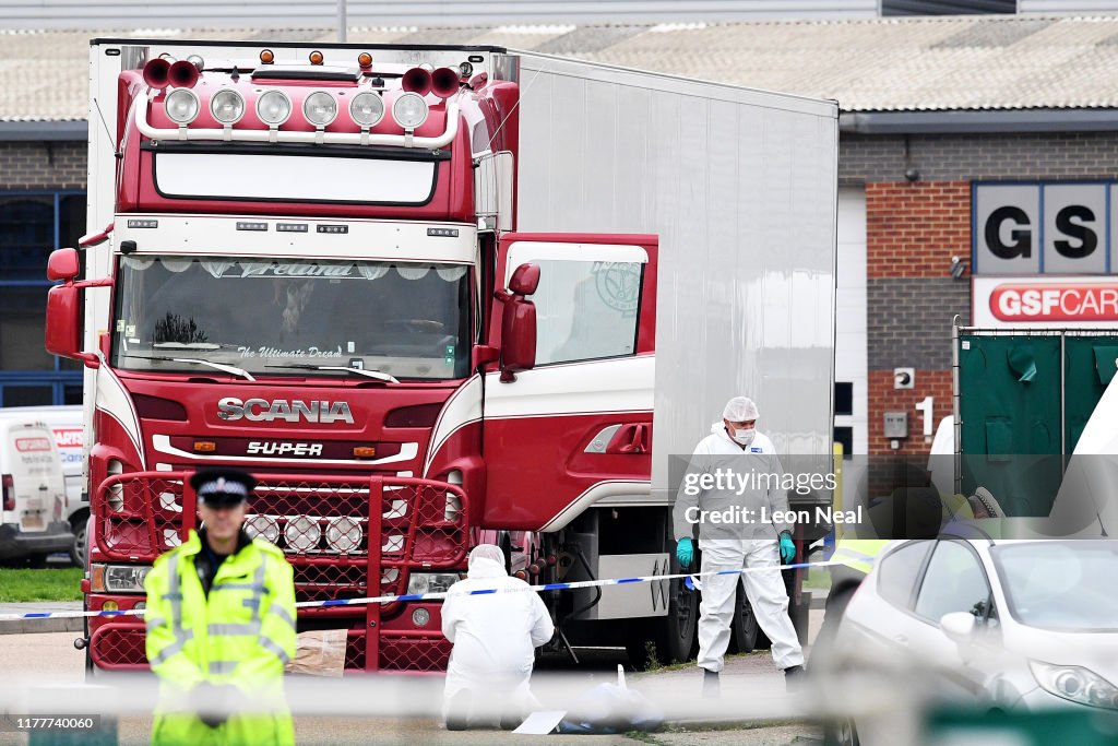 39 Bodies Discovered In Lorry In Thurrock