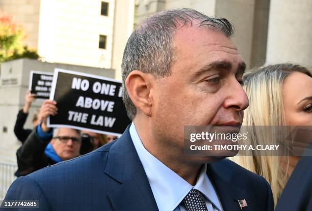 Lev Parnas, a Ukrainian-Floridian businessman who is both a client and associate of Rudy Giulianis arrives for his arraignment in the Southern...