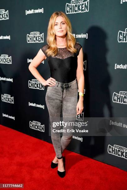Diora Baird attends the "Robot Chicken" season 10 premiere presented by Adult Swim at The Theatre at Ace Hotel on September 27, 2019 in Los Angeles,...