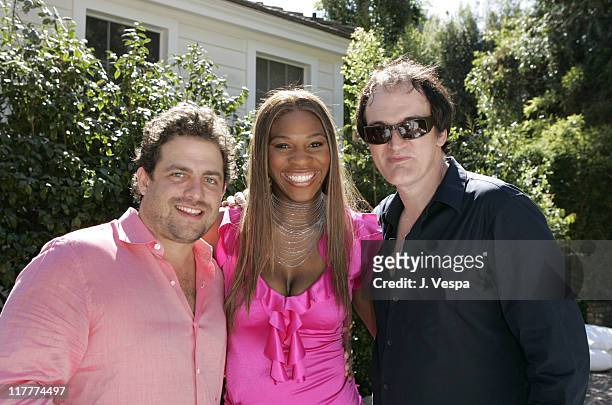Brett Ratner, Serena Williams and Quentin Tarantino