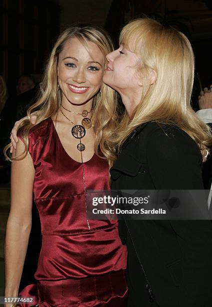 Christine Taylor and Rebecca De Mornay during Ben Stiller and Christine Taylor Host a Grand Classics Screening of "Sweet Smell of Success" with YSL...