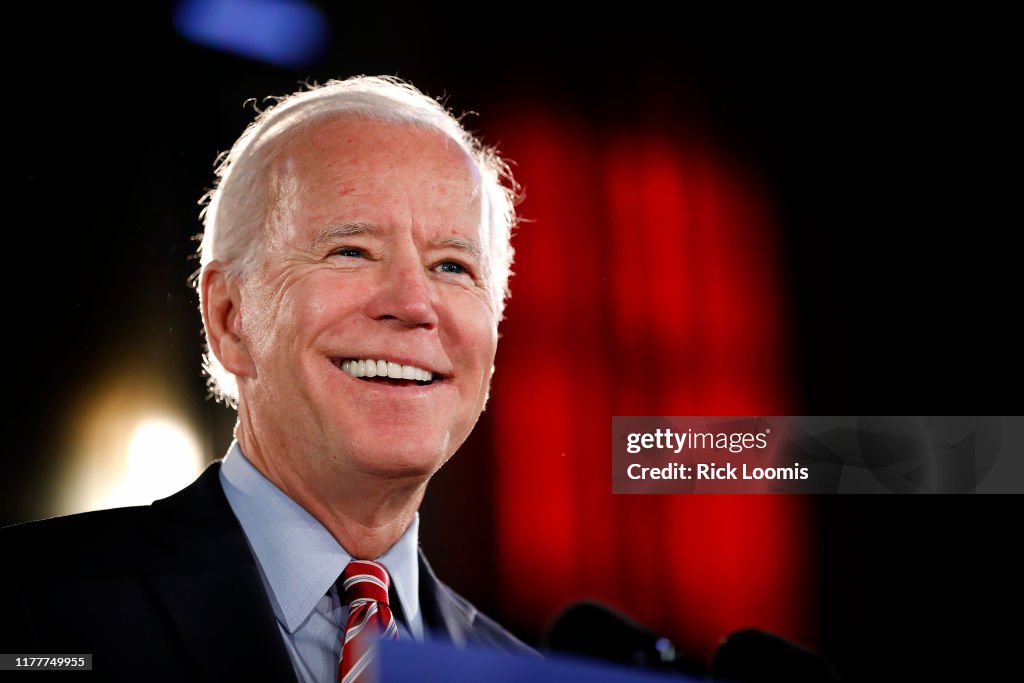 Presidential Candidate Joe Biden Delivers Economic Policy Speech In Scranton, PA