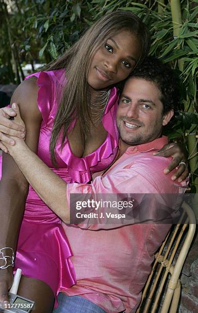 Serena Williams and Brett Ratner during Corzo Tequila Hosts Serena Williams Birthday Party at Private Residence in Los Angeles, California, United...