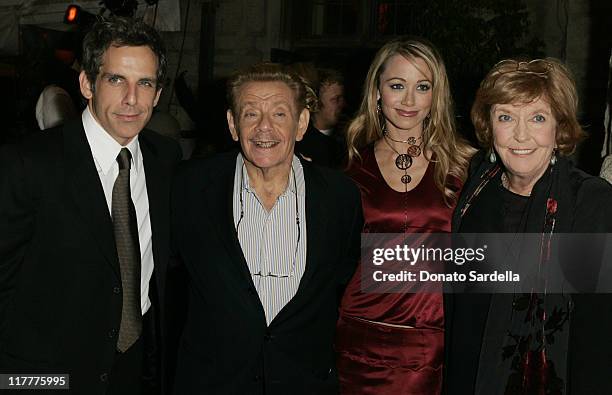 Ben Stiller, Jerry Stiller, Christine Taylor and Anne Meara