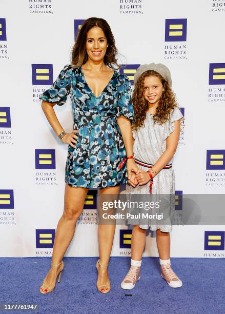 Actress Ana Ortiz and her daughter attend the 23rd Annual Human Rights Campaign National Dinner at t,he Washington Convention Center on September 28,...