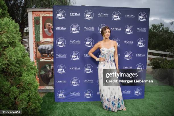 Katie Cleary arrives at The Gentle Barn's 20th anniversary celebration at The Gentle Barn on September 28, 2019 in Santa Clarita, California.