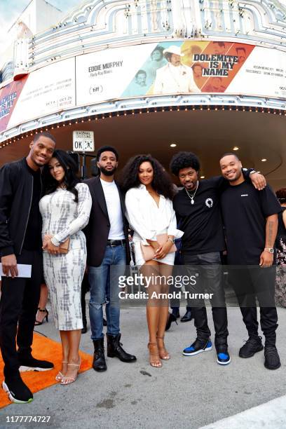 Eddie Murphy's children attend the "Dolemite Is My Name" premiere presented by Netflix on September 28, 2019 in Los Angeles, California.