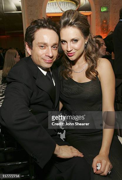 Chris Kattan and Sunshine Tutt during Mercedes-Benz 2006 Oscar Viewing Party at Four Seasons Hotel in Beverly Hills, California, United States.