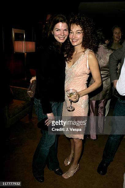 Jeanne Tripplehorn and Kelly Wearstler during Departures Magazine Celebrates Its Los Angeles Issue at The Argyle Hotel in West Hollywood, California,...
