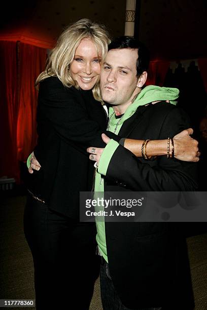 Christine Forsyth-Peters and Benji Madden during Cheryl Howard Crew Celebrates Her New Book "In The Face of Jinn" at Private Residence in Pacific...