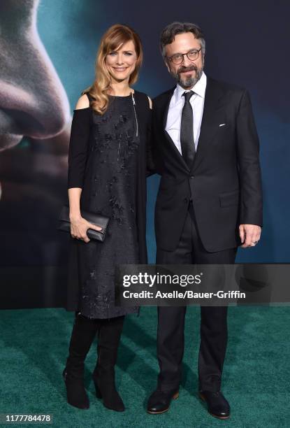 Lynn Shelton and Marc Maron attend the Premiere of Warner Bros Pictures "Joker" on September 28, 2019 in Hollywood, California.