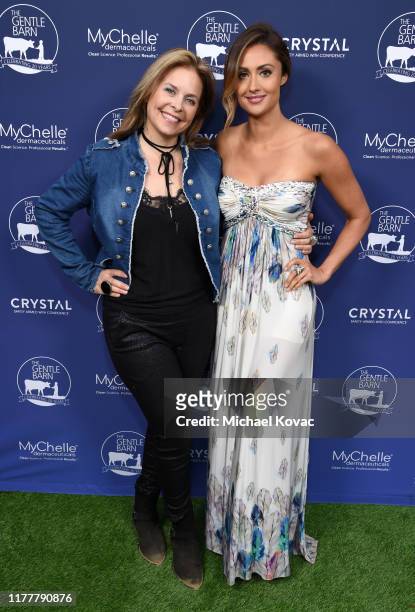 Fia Perera and Katie Cleary arrive at The Gentle Barn's 20th Anniversary Celebration at The Gentle Barn on September 28, 2019 in Santa Clarita,...