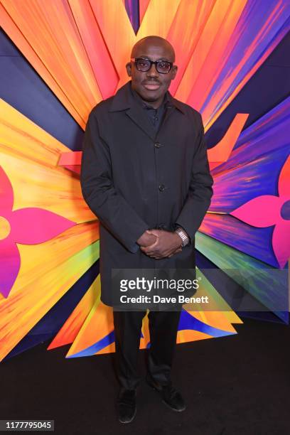 Edward Enninful attends an after party celebrating the re-opening of the Louis Vuitton New Bond Street Maison at Annabel's on October 23, 2019 in...