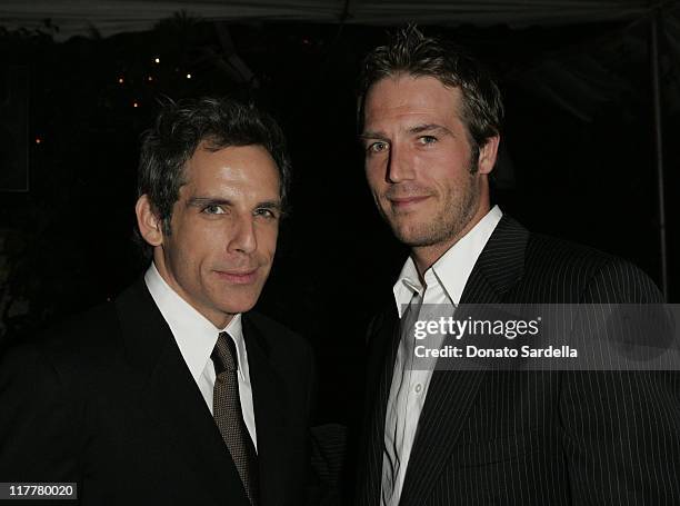 Ben Stiller and Michael Vartan during Ben Stiller and Christine Taylor Host a Grand Classics Screening of "Sweet Smell of Success" with YSL at the...