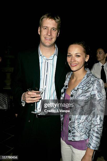 Doug Cole and Rashida Jones during Barneys New York and Hewlett-Packard Host Proenza Schouler Fashion Show to Benefit the Rape Foundation...