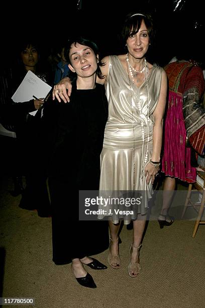 Rose Apodaca and Merle Ginsberg during Barneys New York and Hewlett-Packard Host Proenza Schouler Fashion Show to Benefit the Rape Foundation...
