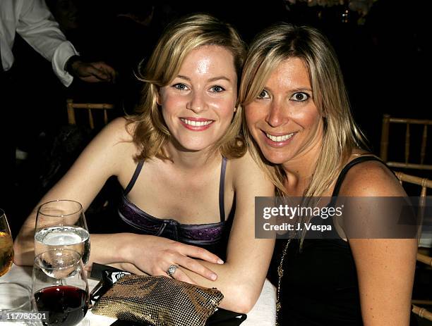 Elizabeth Banks and Rachel Zalis during Barneys New York and Hewlett-Packard Host Proenza Schouler Fashion Show to Benefit the Rape Foundation...