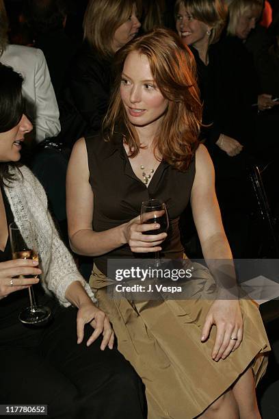 Alicia Witt during Barneys New York and Hewlett-Packard Host Proenza Schouler Fashion Show to Benefit the Rape Foundation Co-Sponsored by Hewlett...