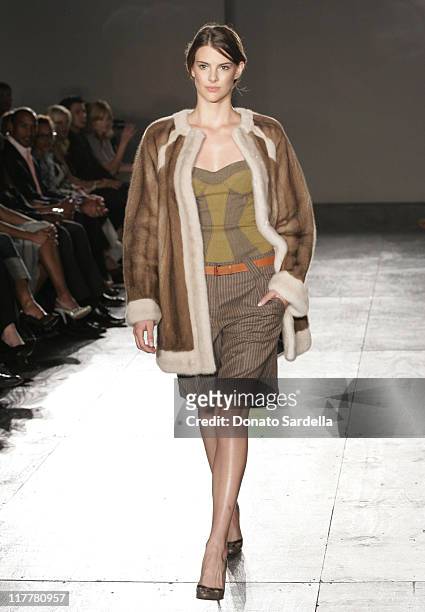 Model wearing Proenza Schouler Fall 2005 during Barneys New York and Hewlett-Packard Host Proenza Schouler Fashion Show to Benefit the Rape...
