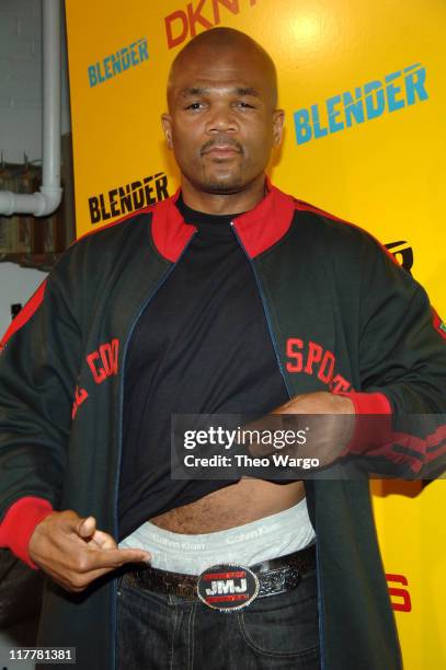 Darryl McDaniels of Run-DMC during DKNY Jeans Presents Blender Magazine's 5th Anniversary Party at Studio 450 in New York City, New York, United...