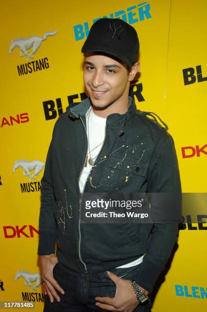 Mario Vazquez during DKNY Jeans Presents Blender Magazine's 5th Anniversary Party at Studio 450 in New York City, New York, United States.