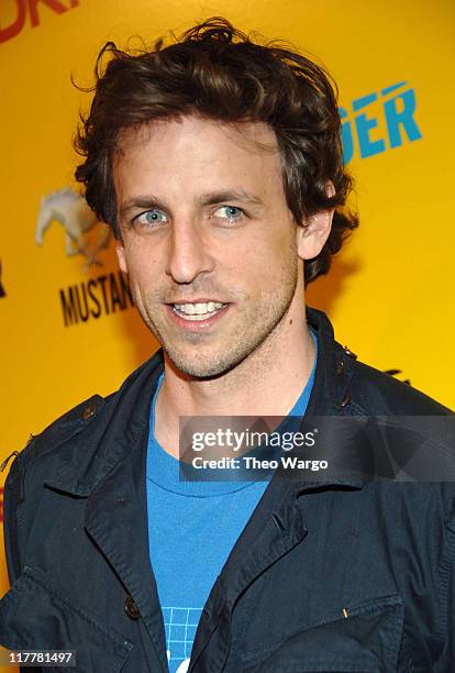 Seth Meyers during DKNY Jeans Presents Blender Magazine's 5th Anniversary Party at Studio 450 in New York City, New York, United States.