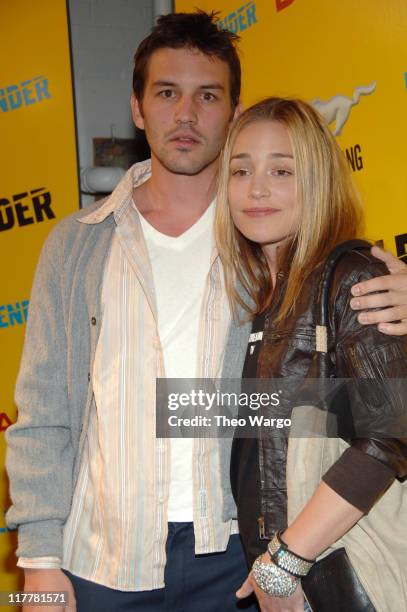 Noah Perabo and Piper Perabo during DKNY Jeans Presents Blender Magazine's 5th Anniversary Party at Studio 450 in New York City, New York, United...