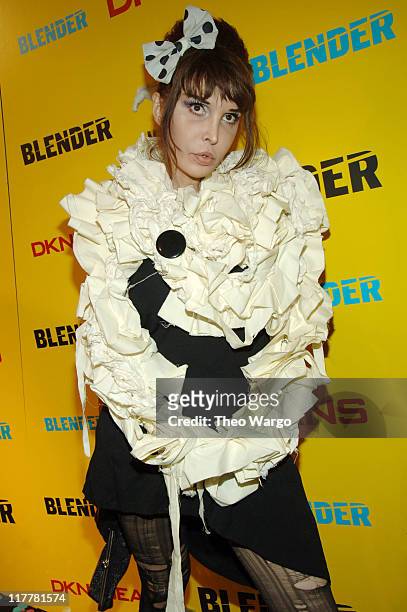 Sophie Lamar during DKNY Jeans Presents Blender Magazine's 5th Anniversary Party at Studio 450 in New York City, New York, United States.