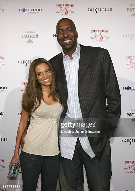 John Salley and guest during HollyRod/ True Religion Brand Jeans Fundraiser - November 19, 2005 at Private Residence in Beverly Hills, California,...