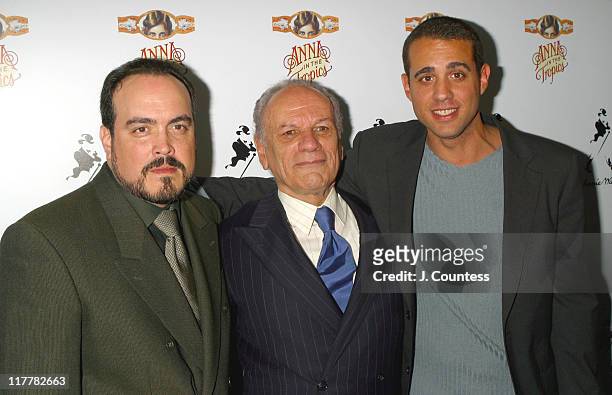 David Zayas, Victor Argo and Bobby Cannavale during Johnnie Walker Salutes "Anna in the Tropics" at The Supper Club in New York City, New York,...