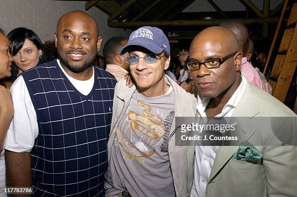 Steve Stout, Jimmy Iovine and Antonio "L.A." Reid during L.A. Reid Birthday Celebration - Inside at Cipriani's in New York City, New York, United...