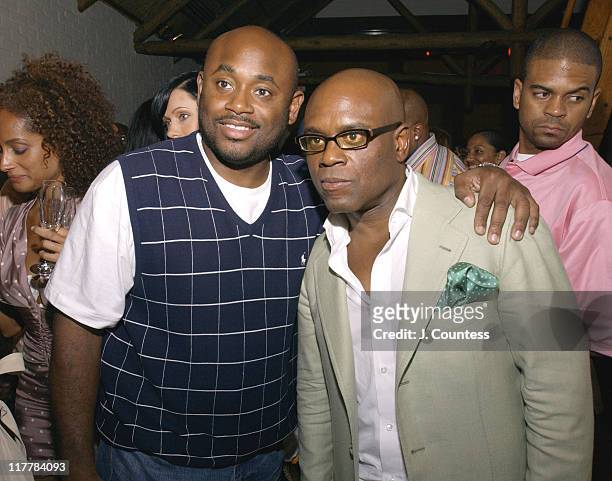 Steve Stout and Antonio "L.A." Reid during L.A. Reid Birthday Celebration - Inside at Cipriani's in New York City, New York, United States.