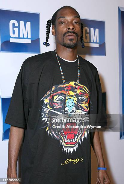 Snoop Dogg during General Motors Presents 3rd Annual GM All-Car Showdown Hosted by Shaquille O'Neal - Red Carpet at Paramount Studios in Hollywood,...