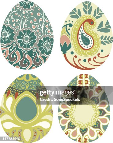 Elegant Easter Eggs with unique designs Elegant Easter Eggs with unique designs