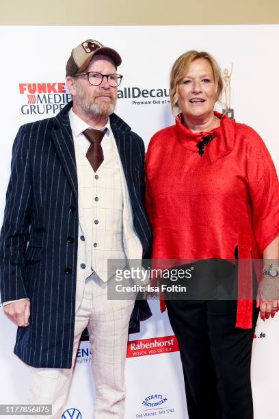 Guntbert Warns and German actress Suzanne von Borsody attend the annual "Goldene Bild der Frau" award on October 23, 2019 in Hamburg, Germany.